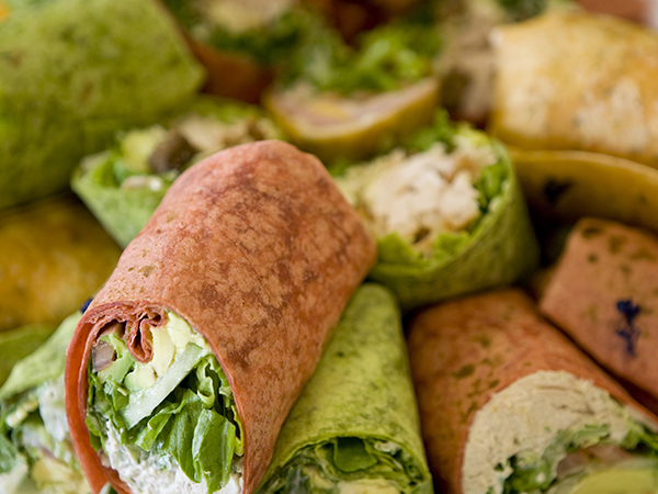 Variety Of Wraps On Selected Menus